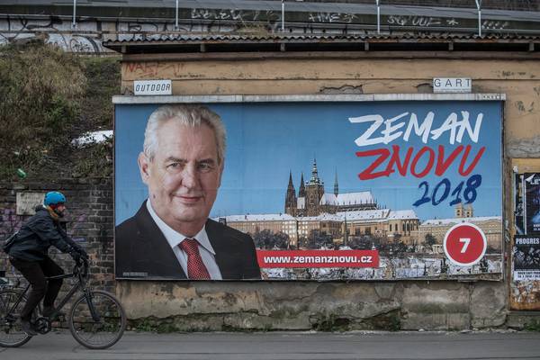 Czech president’s ‘vulgar’ populism faces a tough test