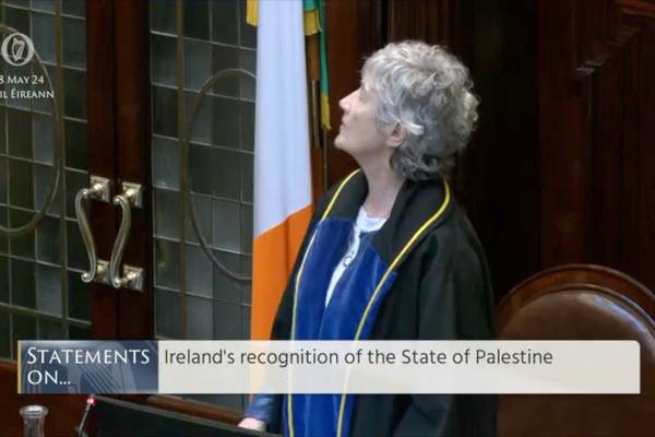 Dáil suspended as protesters call for Israel sanctions