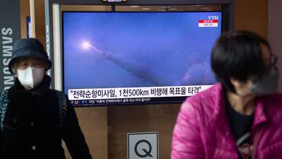 North Korea launches ‘strategic’ missiles from submarine as US-South Korean drills begin