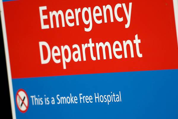 Sharp drop in numbers attending hospital emergency departments