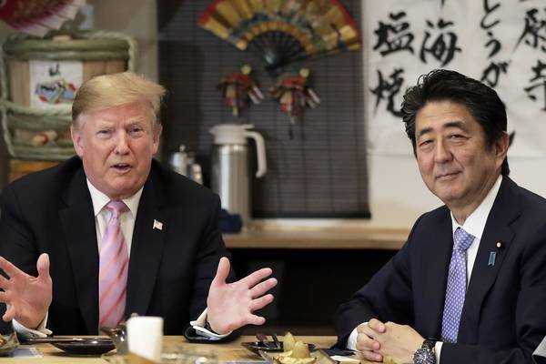 Burgers, sumo, golf and selfies: Trump and Abe bond on Japan visit