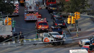 Manhattan attack: Eight dead after motorist drives down cycle path