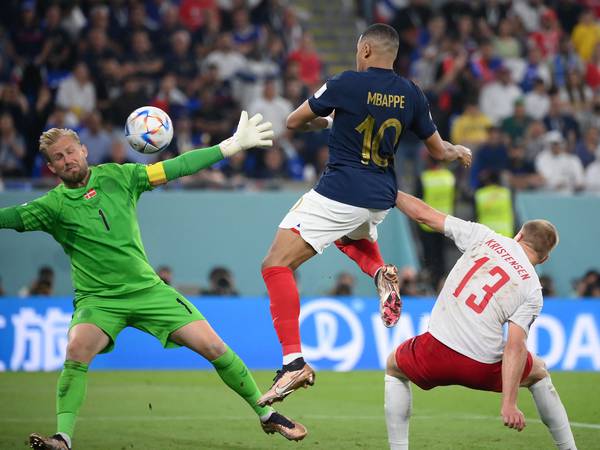 Kylian Mbappé double sends France into World Cup knock-out stages with a game to spare
