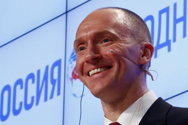 Former Trump adviser Carter Page denies he is a Russian agent