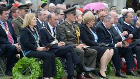 Sinn Féin Mayors lay wreaths at World War memorial service