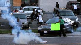 St Louis protest at police shooting of unarmed teenager