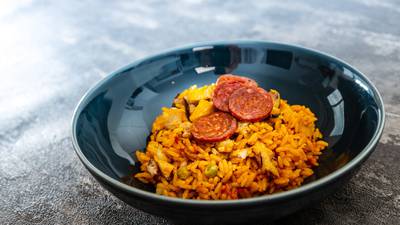 Paul Byrom’s pitch-perfect one-pot rice with chicken and chorizo