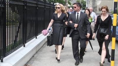 Madonna among mourners at funeral of David Collins