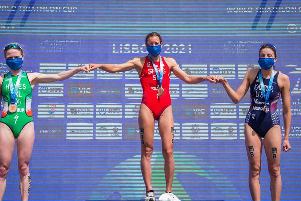 Carolyn Hayes claims silver at Triathlon World Cup to close in on Olympics dream
