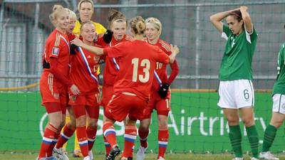 Russia further dent Ireland women’s hopes of  World Cup qualification