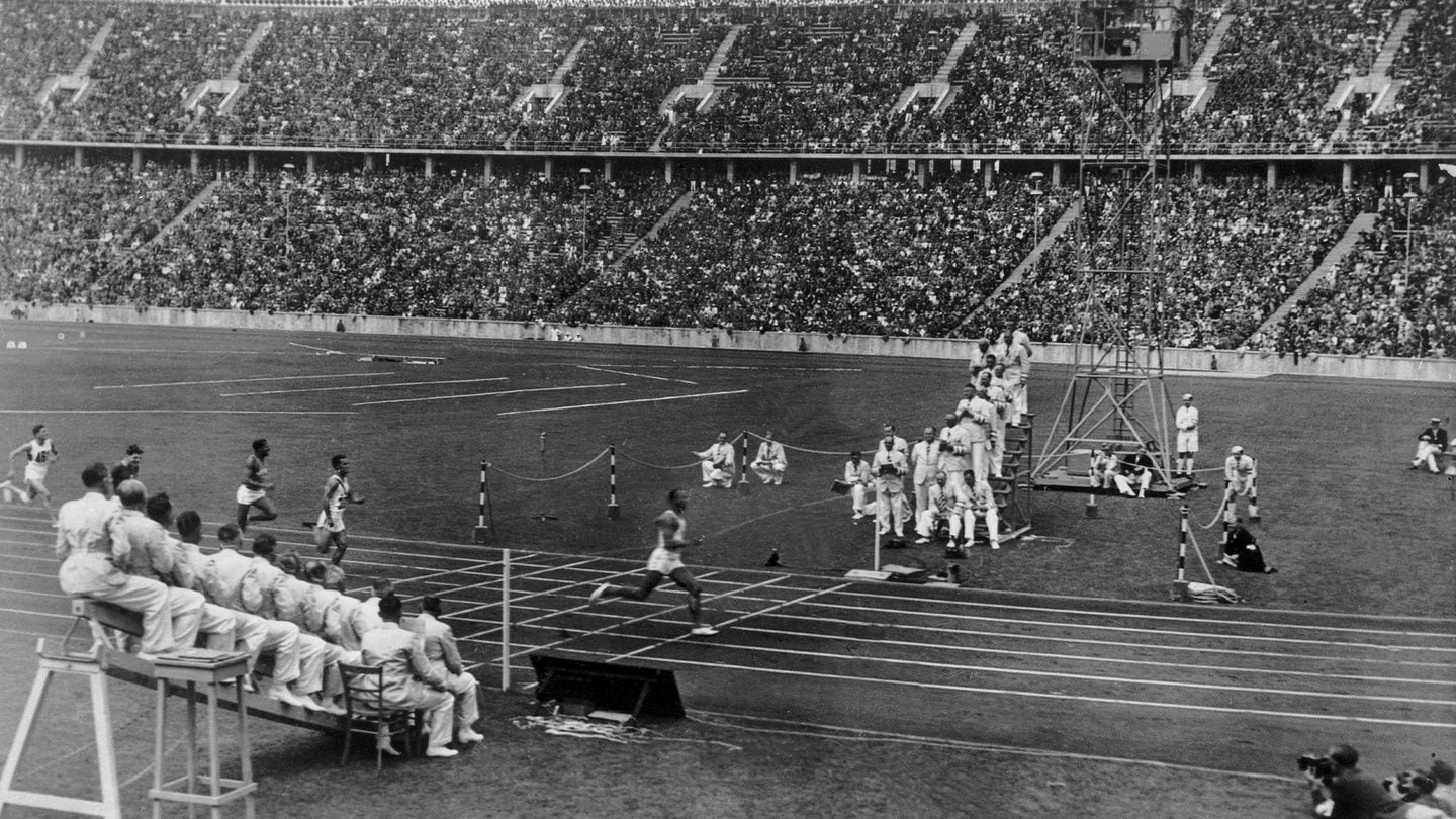 German SS troops relaxing at the 1936 Olympic Games in Berlin