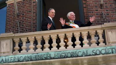 A symbol of Irish America teeters in New York