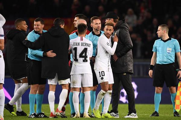 Jürgen Klopp fumes at referee after Neymar and PSG’s antics