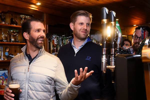 Trump sons go on Doonbeg pub crawl and thank locals for ‘incredible’ support