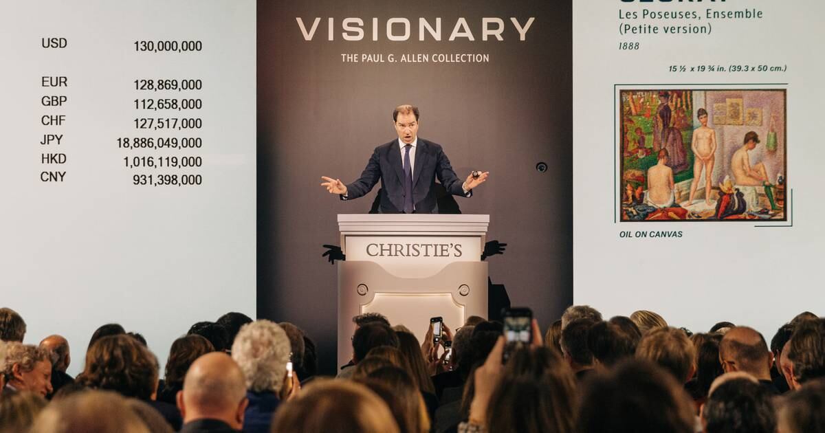 Paul Allen’s art collection makes record $1.5bn at auction