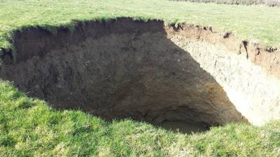 Kilkenny sinkhole cordoned off to protect public