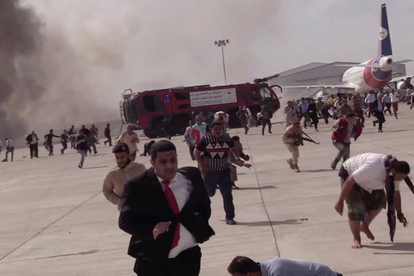 At least 20 killed in attack on Yemeni airport after government plane lands