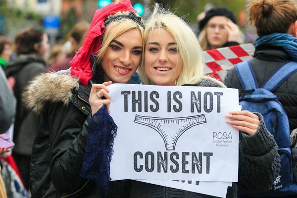 ‘Victim blaming’ criticised at protests over lawyer’s thong comments
