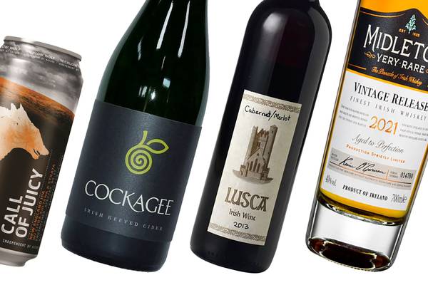 Irish-made wine, homegrown cider and a rare whiskey – perfect for St Patrick’s Day