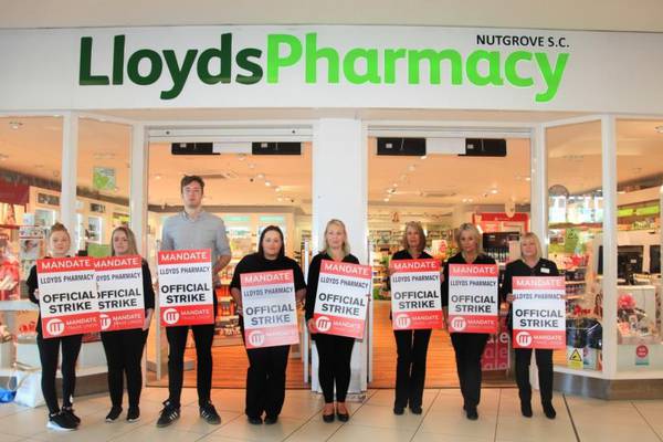 Union accuses Lloyds Pharmacy of distorting vote on pay and conditions