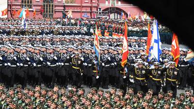 Military parade stirs Russian pride before vote on Putin’s rule