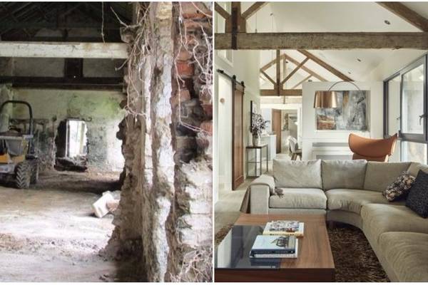Coach house transformation - before and after