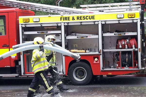 Emergency services respond to large fire near Sligo town