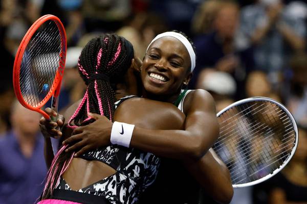 US Open: Sloane Stephens wins All-American duel with Coco Gauff
