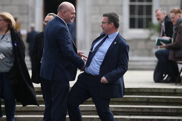Miriam Lord: What exactly is Alan Kelly doing to a Fianna Fáil senator outside the Dáil?