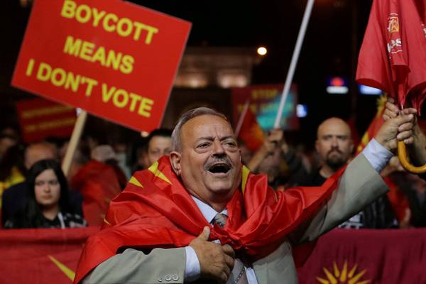 Macedonia and allies back name deal with Greece despite vote failure