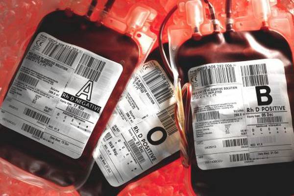 Blood being imported from England due to shortages in Ireland