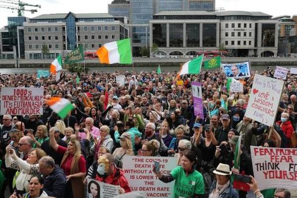 Gardaí investigate how Dublin anti-mask protest was organised