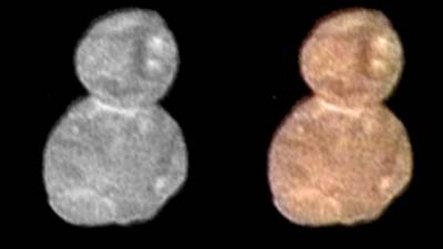 Nasa releases first clear images of snowman-like Ultima Thule