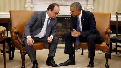 Obama and  Hollande pledge to intensify fight against Islamic State