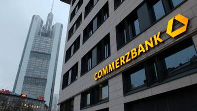 Commerzbank drags shares off 5 year  peak
