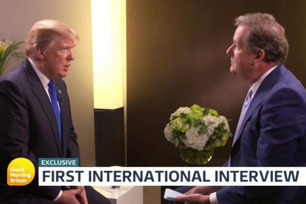Kathy Sheridan: Piers Morgan’s Trump interview was toe-sucking PR