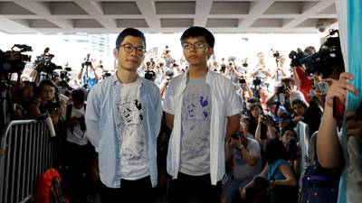 Hong Kong democracy campaigners jailed over anti-China protests