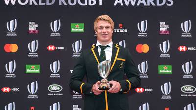 Pieter-Steph Du Toit named World Rugby Player of the Year