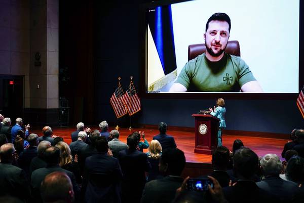 Zelenskiy invokes Pearl Harbor and 9/11 as he calls for more US help in speech to Congress
