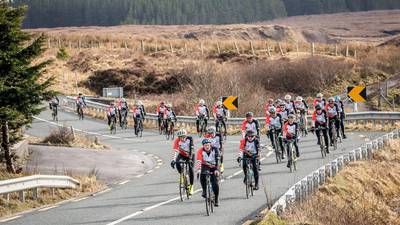 Cyclists arrive at Blacksod to mark Rescue 116 anniversary