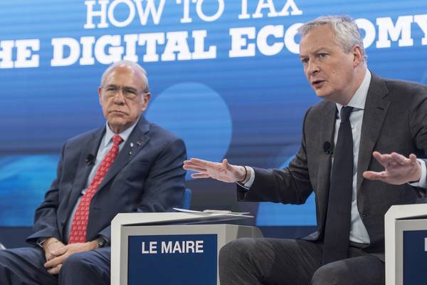 OECD confident on digital tax deal as France takes swipe at Ireland