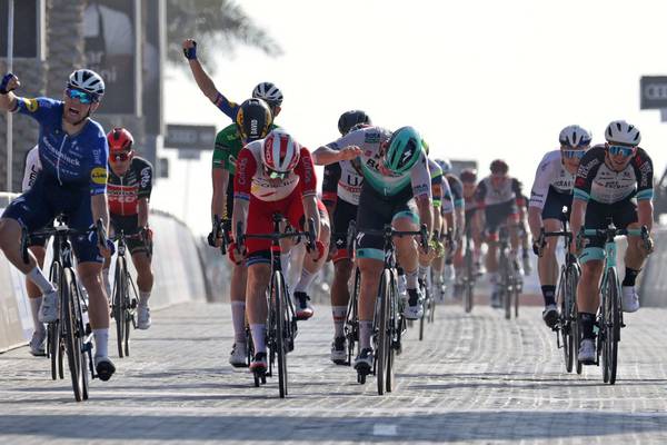 Sam Bennett’s form continues as he wins stage six at UAE Tour