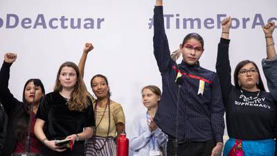 Thunberg takes climate stance in solidarity with young indigenous people