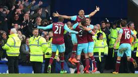 Late West Ham blitz sees off Everton to maintain European hopes