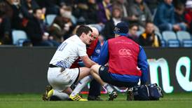 Johnny Sexton forced out of Wasps game with head injury