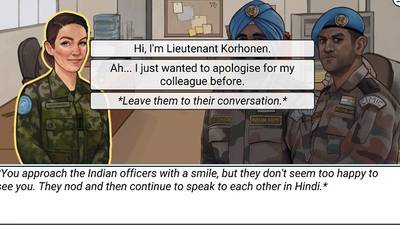 ‘Visual novel’ game to be used to train international peacekeepers