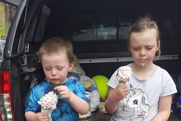 Mother pleads guilty to murdering her two ‘gorgeous children’ in car fire