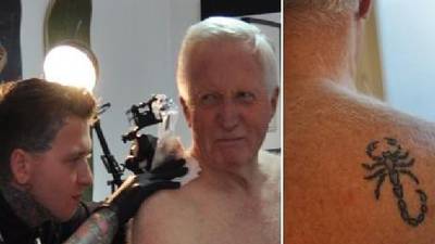 BBC broadcaster Dimbleby gets tattoo - at the age of 75