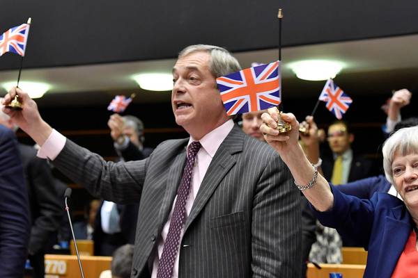 Ever attention-seeking Farage takes his leave from EU Parliament