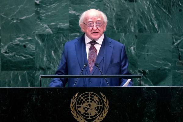 Higgins warns UN under attack in keynote address in New York